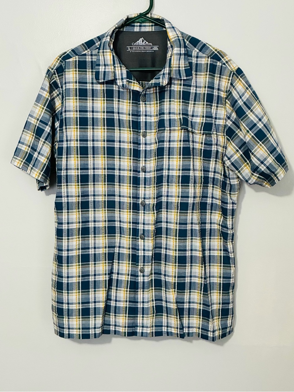 croft & barrow quick dry button down mens large